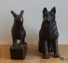 3#469 Lot Of Ironwood Dog & Ram