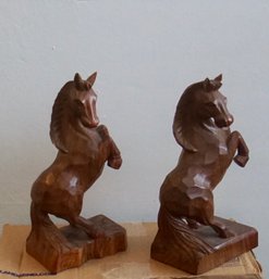 3#479 Ironwood Pair Of Horses 10'T