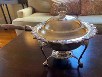 6 Piece Silver Plate Chafing Dish - 30