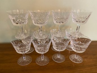 12 Waterford Stemmed 4' Crystal Sherbet Glasses - 5