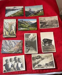 Lot Of 9 RPPC Of Switzerland