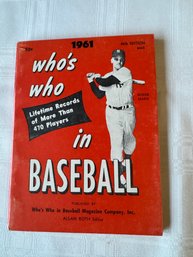 #50 46th Edition Whos Who In Baseball 1961