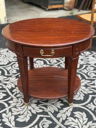 Harden Oval Side Table . Solid Wood