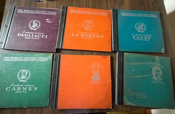 6 Worlds Finest Operas Album Sets - Includes La Boheme And Faust See Notes  - Lv11