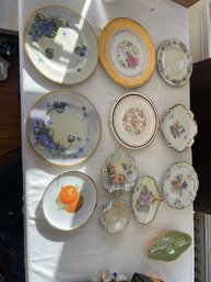 Lot Of  Hand Painted Plates And Other Items