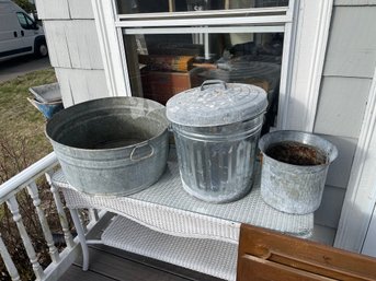 3 Metal Containers