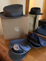 Royal Stewart Finest Mens Brown Hat, Busman's Hat And Blue Cap - BL50
