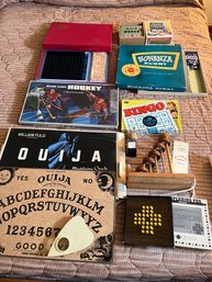 Vintage Game Night Lot - Includes Ouija Board, Bingo, Scrabble And More - BL63