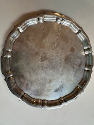 Gorham Sterling Chippendale Etched Platter 1938 - S13