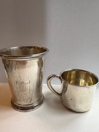 Sterling Silver Cup And Webster Sterling Baby Mug - S15