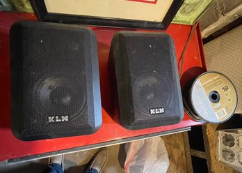KLH Model 45 Speakers And Speaker Cable