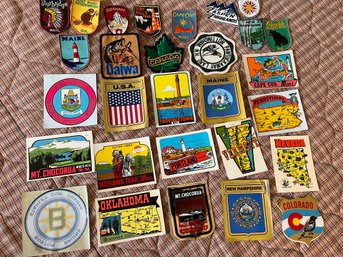 Collectors Vintage Assorted Patch And Sticker Lot - BL72