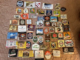 Collectors Beer Bottle Labels Off Various Brands And Locations - BL73