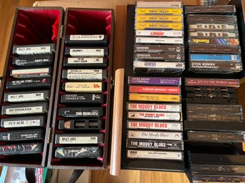 8 Track And Cassettes In Cases Assorted Titles - BR75