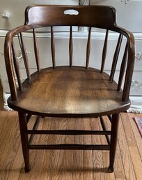 1867 S. Bent & Bros. Bent Wood Office Chair Antique Gardner MA 30' Tall X 21' Across