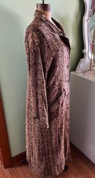 J. Jill Vintage Jacquard Tapestry Maxi Dress Coat Size 14