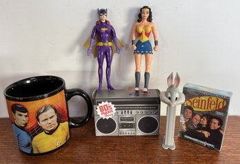 Pop Culture Lot Star Trek Seinfeld Bugs Bunny Wonder Woman Bat Girl 80s Trivia Game