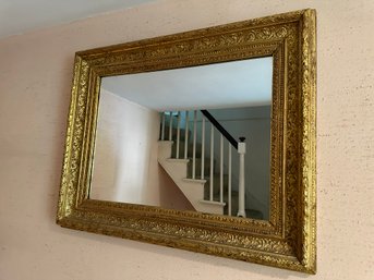 Large Ornate Gold Mirror With Wide Frame - 81