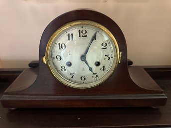 Antique Mantel Clock With Key - 86