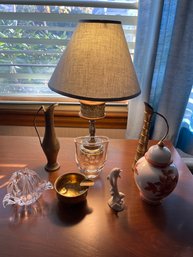 8 Piece Lot Includes Lenox Dolphin And Small Lamp - L165