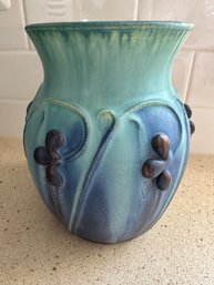 Lovely Door Pottery Rain Drop Misty Blue Vase