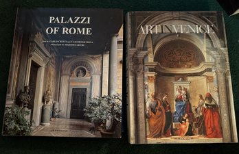 2 Large Art Books: Palazzi Of Rome & Art In Venice -b7