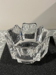 Orrefors Corona Lead Crystal Bowl Made In Sweden - B2