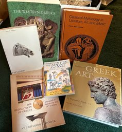 6 Greek Art Books Including Phaidon Greek Art - B31