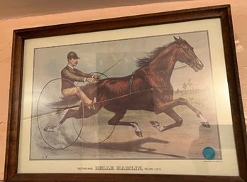 Currier & Ives Trotting Mare Horse -  Kelle Hamlin -  Record 2:12m - R85