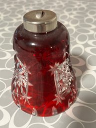 Waterford Red Crystal Bell Ornament - B38