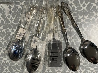 Grande Baroque 3 Stuffing Spoons, Ladle And Slotted Spoon - C5