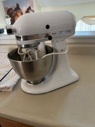 #519 Kitchen Aid Mixer W/cover, Attachments And Book Included