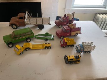 Metal Tonka Trucks, Cars And Trailers