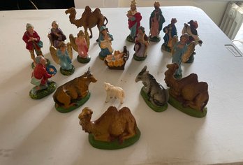 Nativity Set  Hand Painted Made In Italy