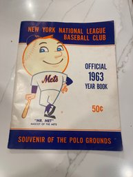 1963 1st Edition Mets Yearbook