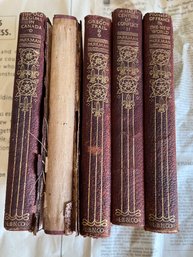 Lot Of 5 Antique Books By Parkman -  Assorted Titles - A09