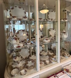 HUGE Royal Albert Old Country Rose China Set 105 Pieces - D1
