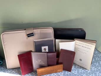 Assorted Mens Travel Collection - Includes Passport Wallet And The Shorter Poems By Robert Browning - A46