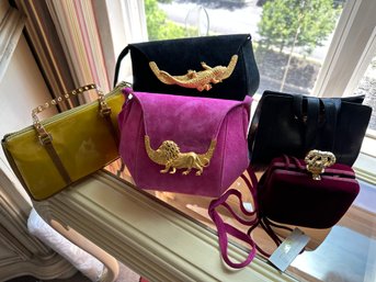 Amazing New Cirola Black Suede With Gold Gecko And Pink Fuscia With Lion Plus 3 Others - B21