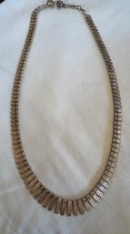Vintage 835 Silver Tab Necklace - 35