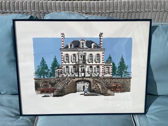 Maison Bollinger Lithograph By Paul Hogarth