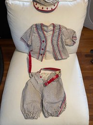 Vintage Baby Baseball Outfit