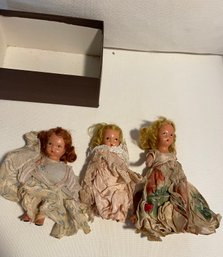 3 Antique Dolls