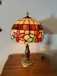 #681 2 Way Decorative Tiffany Style Lamp 20'T