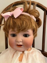 Simon & Halbig No. 126 German Antique Bisque Head Doll In A Night Dress Plus Sweater - Lr30