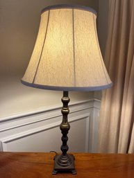 Brass 30 Inch Table / Buffet Lamp With Shade - Lr34