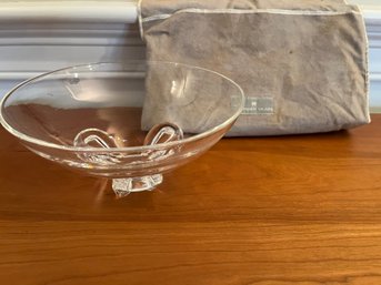 Beautiful Steuben Decorative Glass Bowl With Dust Bag - Lr36
