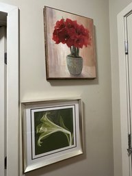 2 Pieces Of Floral Wall Art - W