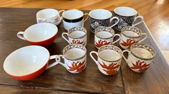 Vintage Goldfish Shrimp Demitasse Cups, Noritake Tea Cups, Etc - LV4