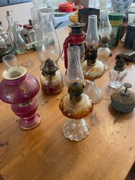 Vintage Kerosene Oil Lamps